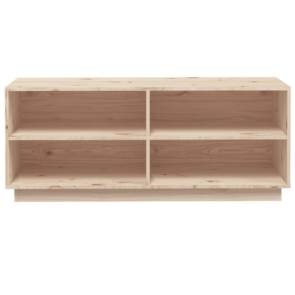 Schoenenkast 110X34X45 Cm Massief Grenenhout Naturel