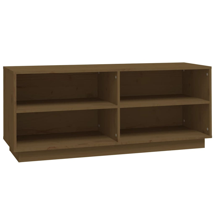 Schoenenkast 0X34X45 Cm Massief Grenenhout Honingbruin
