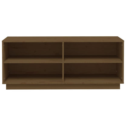 Schoenenkast 0X34X45 Cm Massief Grenenhout Honingbruin