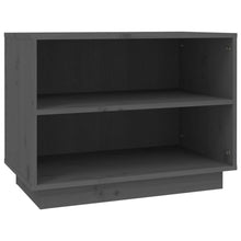 Schoenenkast 60X34X45 Cm Massief Grenenhout Grijs