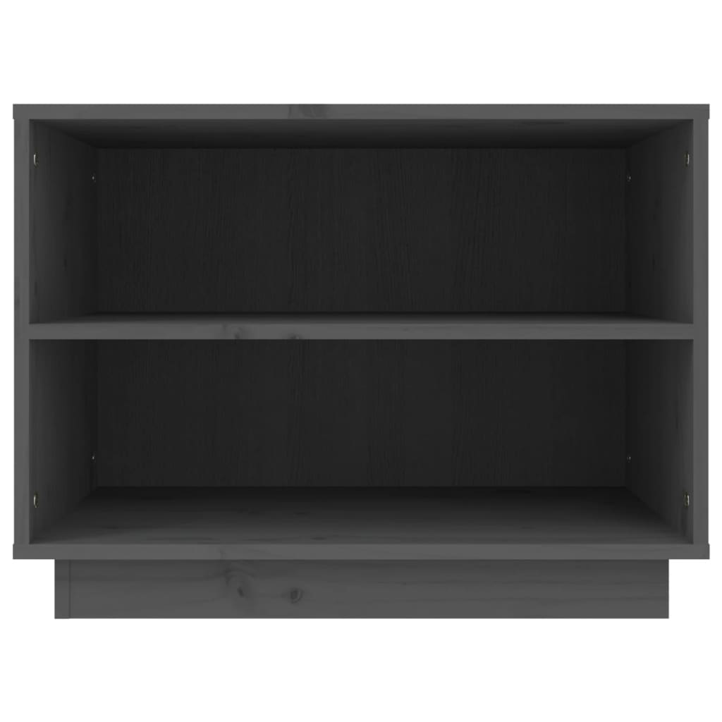 Schoenenkast 60X34X45 Cm Massief Grenenhout Grijs