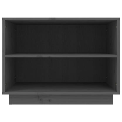 Schoenenkast 60X34X45 Cm Massief Grenenhout Grijs