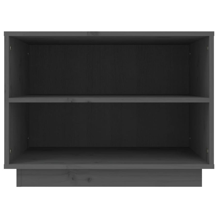 Schoenenkast 60X34X45 Cm Massief Grenenhout Grijs