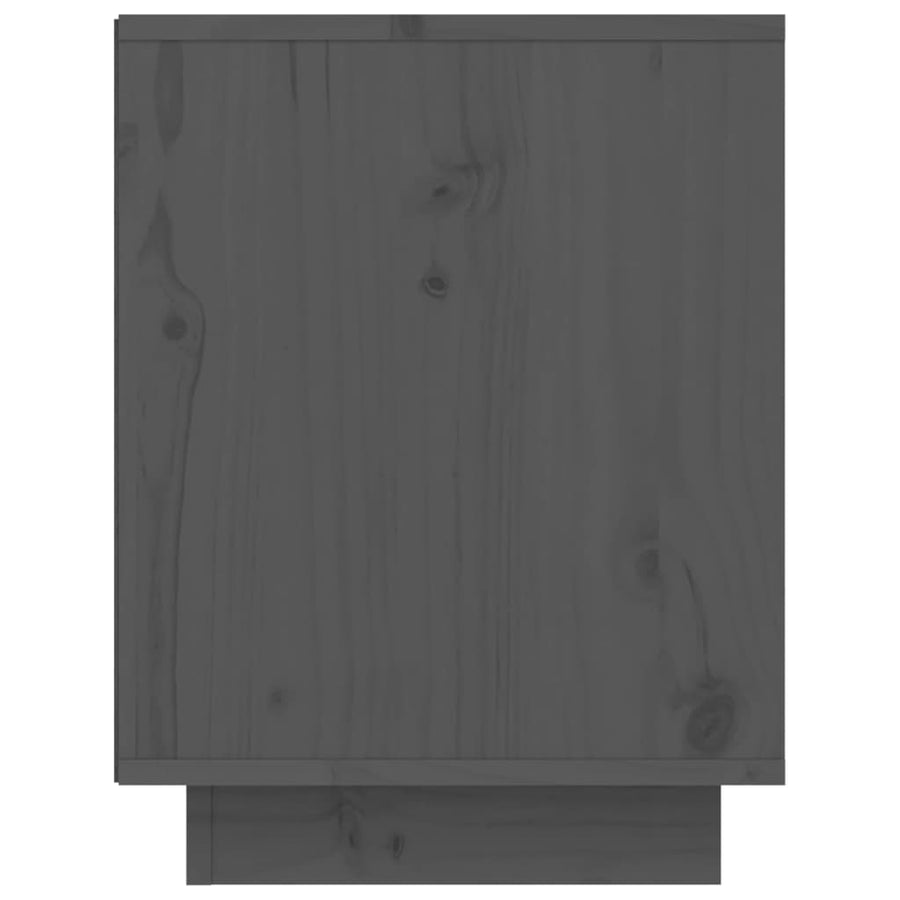 Schoenenkast 60X34X45 Cm Massief Grenenhout Grijs