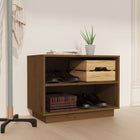 Shoe cabinet 60x34x45 cm solid pine honey brown