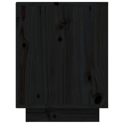 Schoenenkast 60X34X45 Cm Massief Grenenhout Zwart