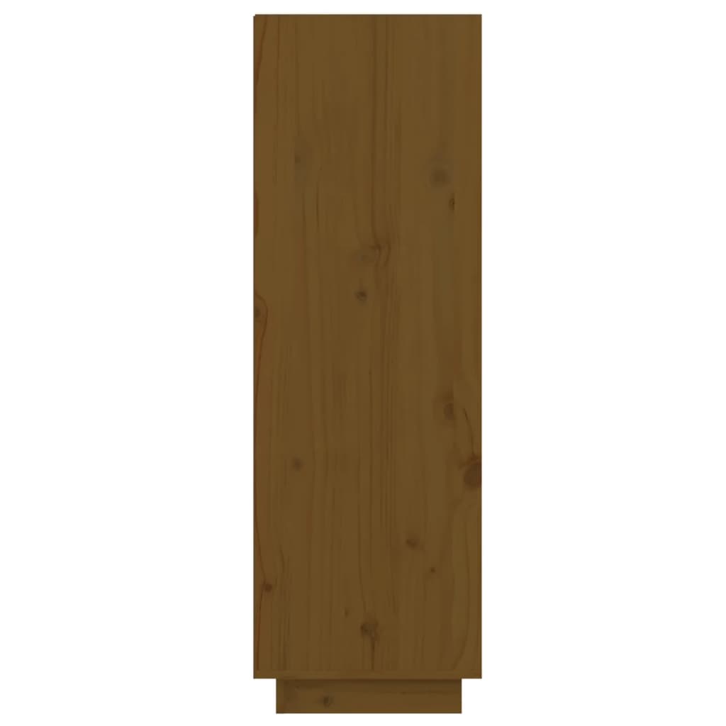 Schoenenkast 60X34X05 Cm Massief Grenenhout Honingbruin