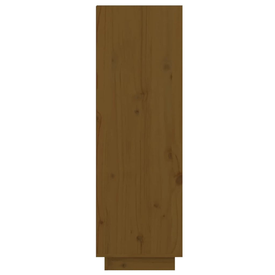 Schoenenkast 60X34X05 Cm Massief Grenenhout Honingbruin