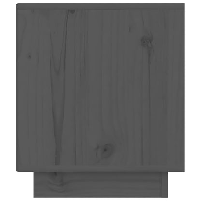 Nachtkastjes 40X34X40 Cm Massief Grenenhout 2 Grijs