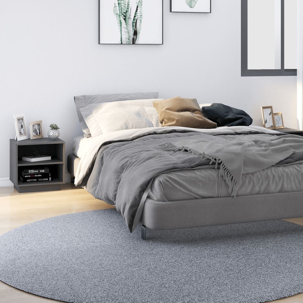 Nachtkastjes 40X34X40 Cm Massief Grenenhout 2 Grijs