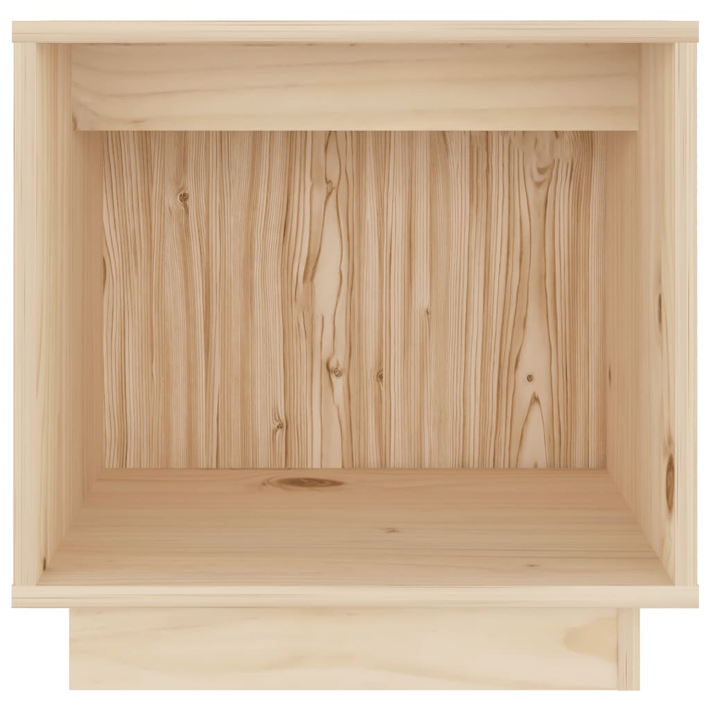 Nachtkastje 40X30X40 Cm Massief Grenenhout 2 Bruin