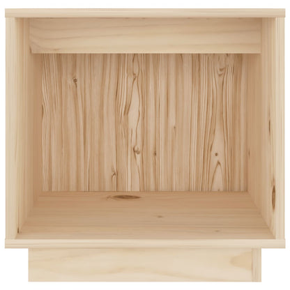 Nachtkastje 40X30X40 Cm Massief Grenenhout 2 Bruin