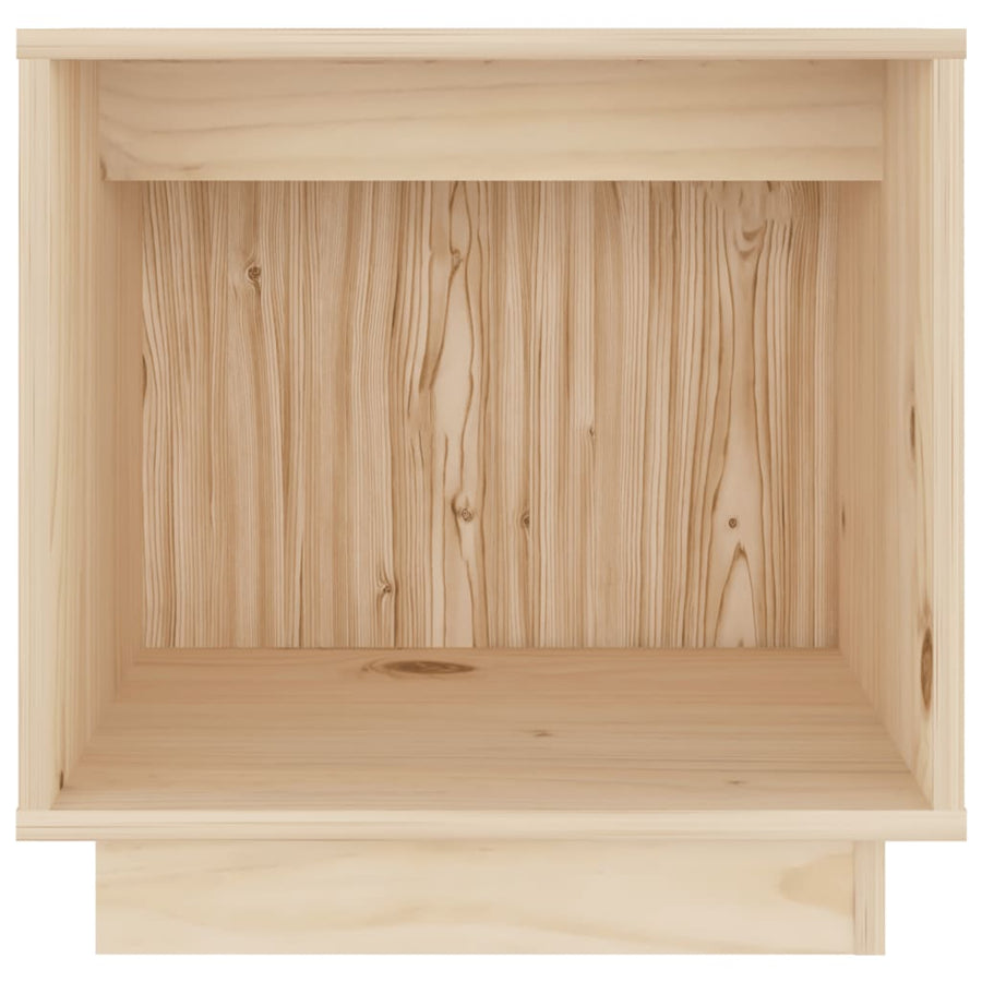 Nachtkastje 40X30X40 Cm Massief Grenenhout 2 Bruin