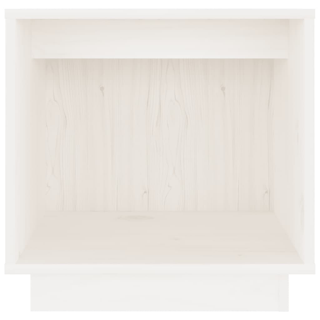 Nachtkastjes 40X30X40 Cm Massief Grenenhout 2 Wit