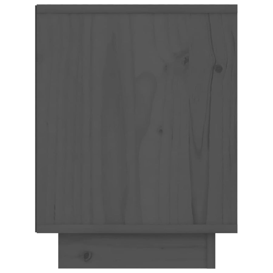 Nachtkastjes 40X30X40 Cm Massief Grenenhout 2 Grijs