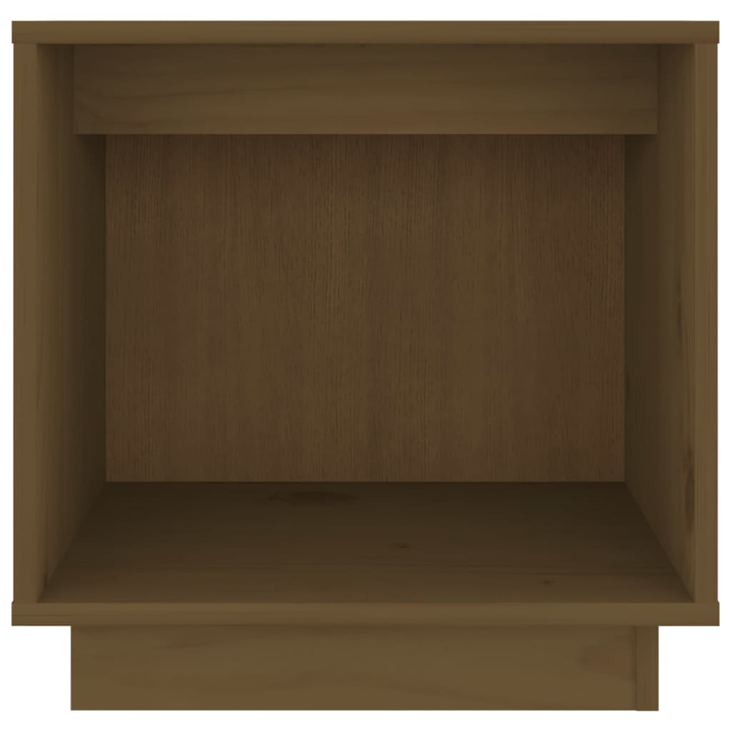 Nachtkastje 40X30X40 Cm Massief Grenenhout 1 Honingbruin