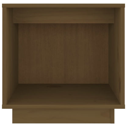 Nachtkastje 40X30X40 Cm Massief Grenenhout 1 Honingbruin
