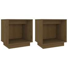 Nachtkastjes 40X30X40 Cm Massief Grenenhout 2 Honingbruin