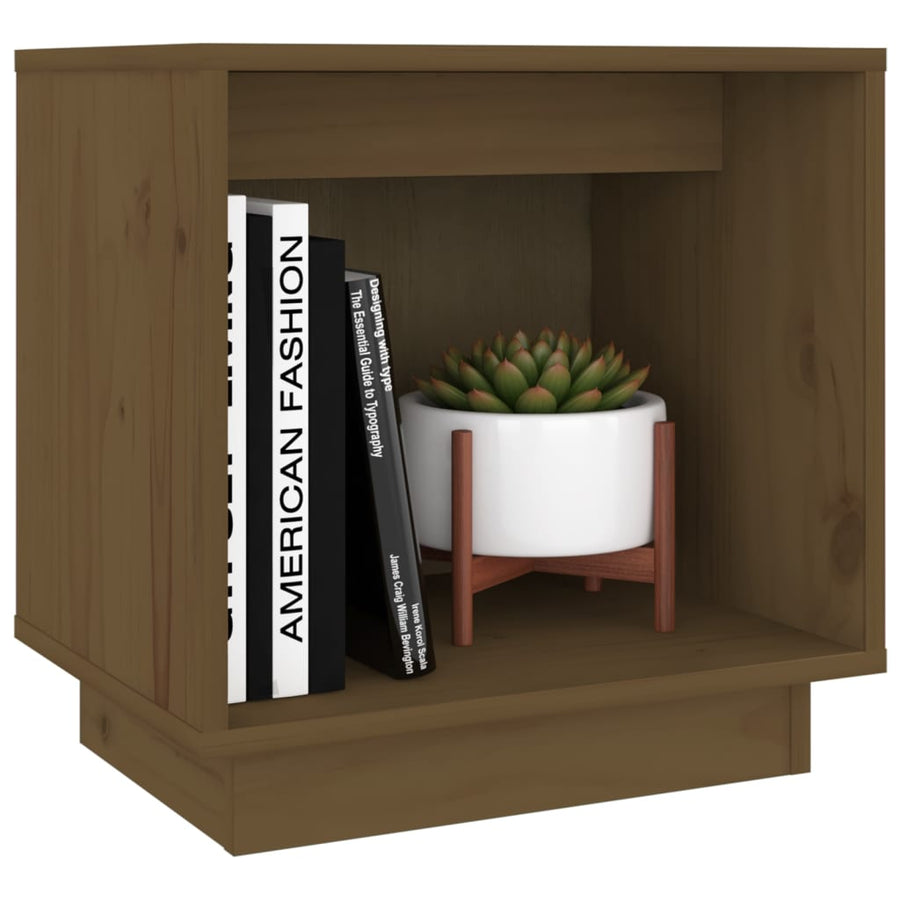 Nachtkastjes 40X30X40 Cm Massief Grenenhout 2 Honingbruin