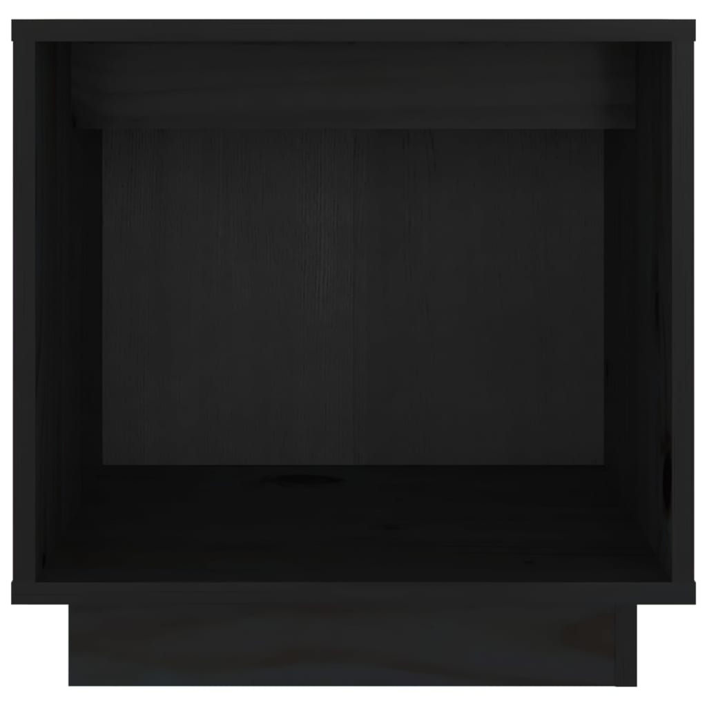 Nachtkastjes 40X30X40 Cm Massief Grenenhout 2 Zwart