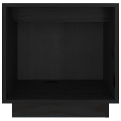 Nachtkastjes 40X30X40 Cm Massief Grenenhout 2 Zwart