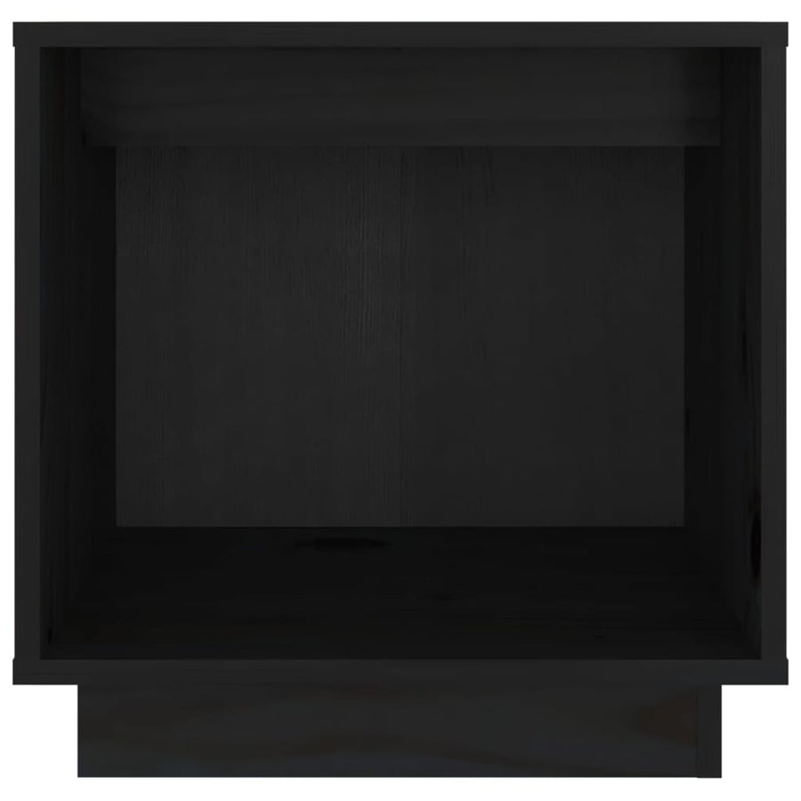 Nachtkastjes 40X30X40 Cm Massief Grenenhout 2 Zwart