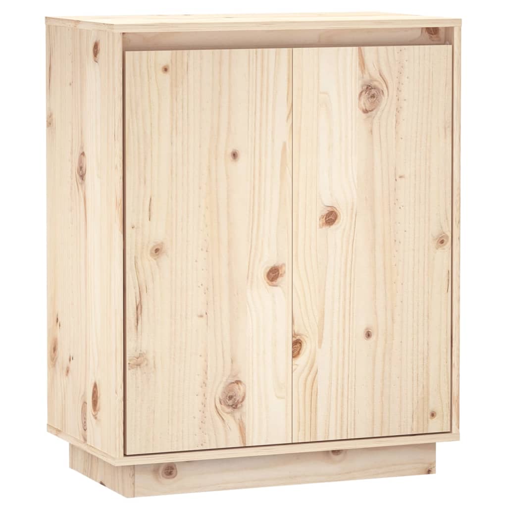 Dressoir 60X34X75 Cm Massief Grenenhout Naturel
