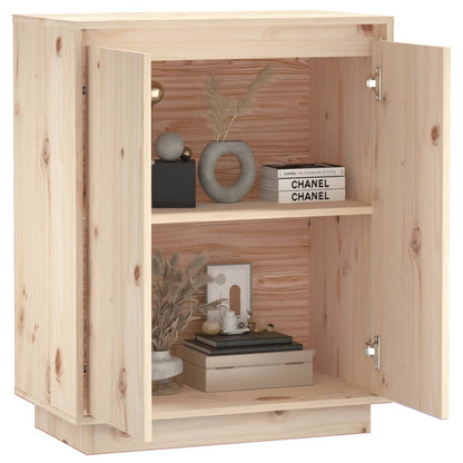 Dressoir 60X34X75 Cm Massief Grenenhout Naturel