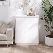 Sideboard 60x34x75 cm solid pine wood white