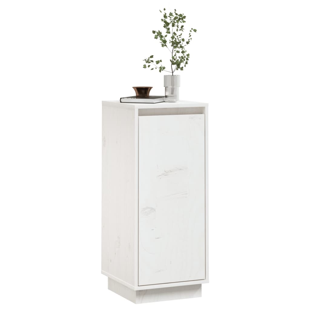 Dressoir 3,5X34X75 Cm Massief Grenenhout 1 Wit