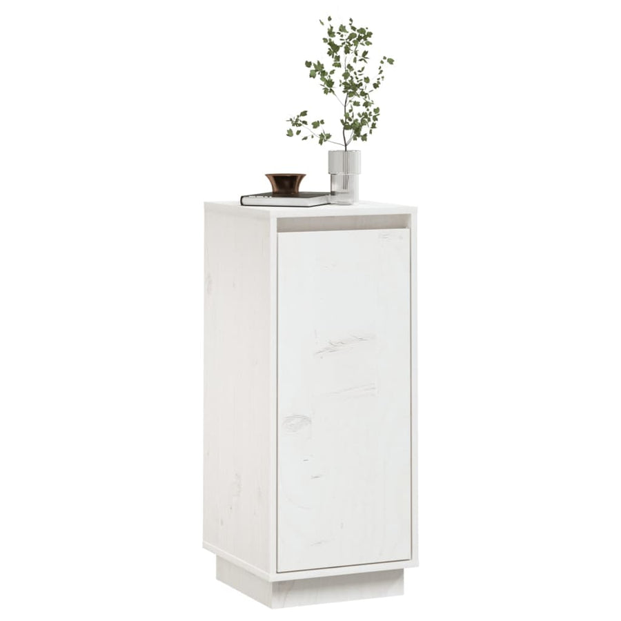 Dressoir 3,5X34X75 Cm Massief Grenenhout 1 Wit