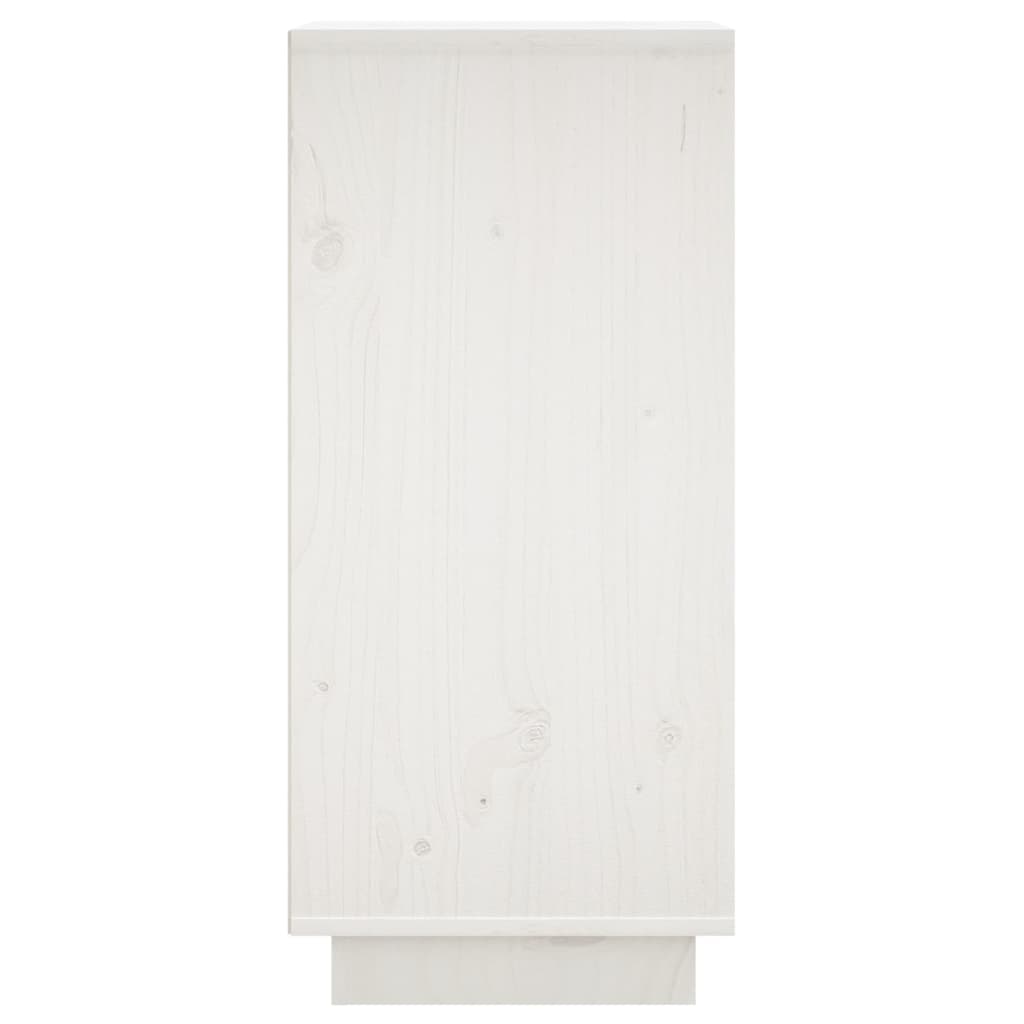 Dressoir 3,5X34X75 Cm Massief Grenenhout 1 Wit