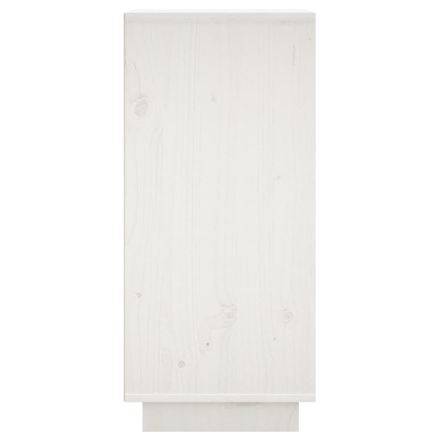 Dressoir 3,5X34X75 Cm Massief Grenenhout 1 Wit