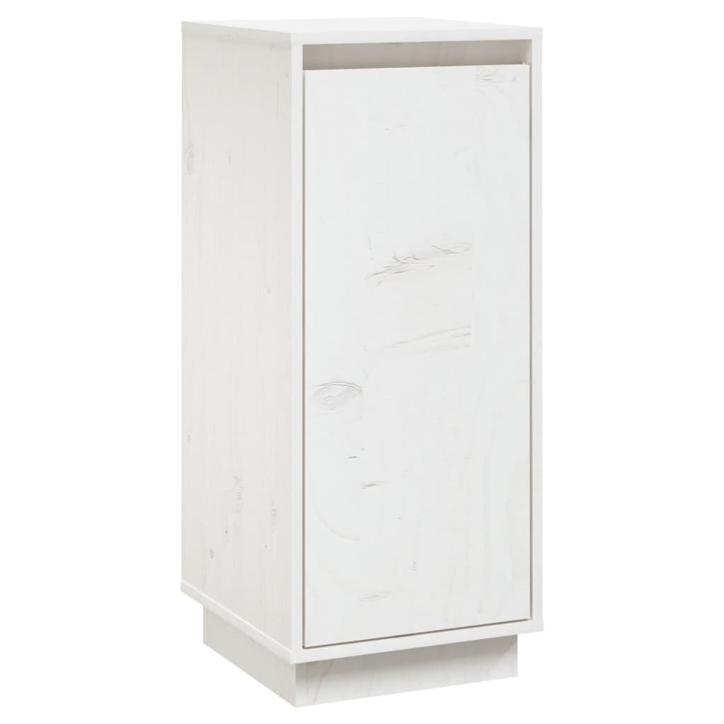 Dressoirs 31,5X34X75 Cm Massief Grenenhout 2 Wit