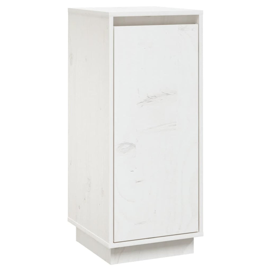 Dressoirs 31,5X34X75 Cm Massief Grenenhout 2 Wit