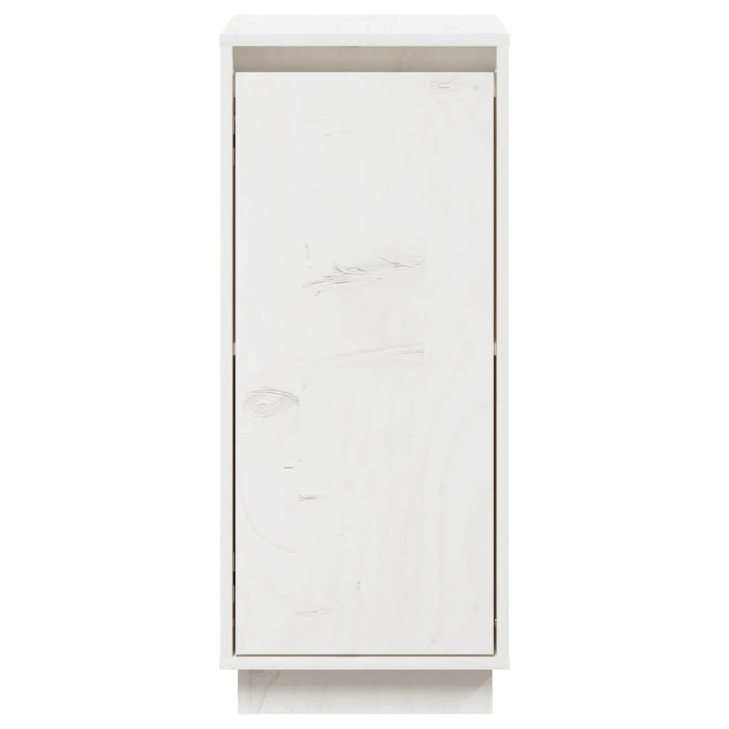 Dressoirs 31,5X34X75 Cm Massief Grenenhout 2 Wit