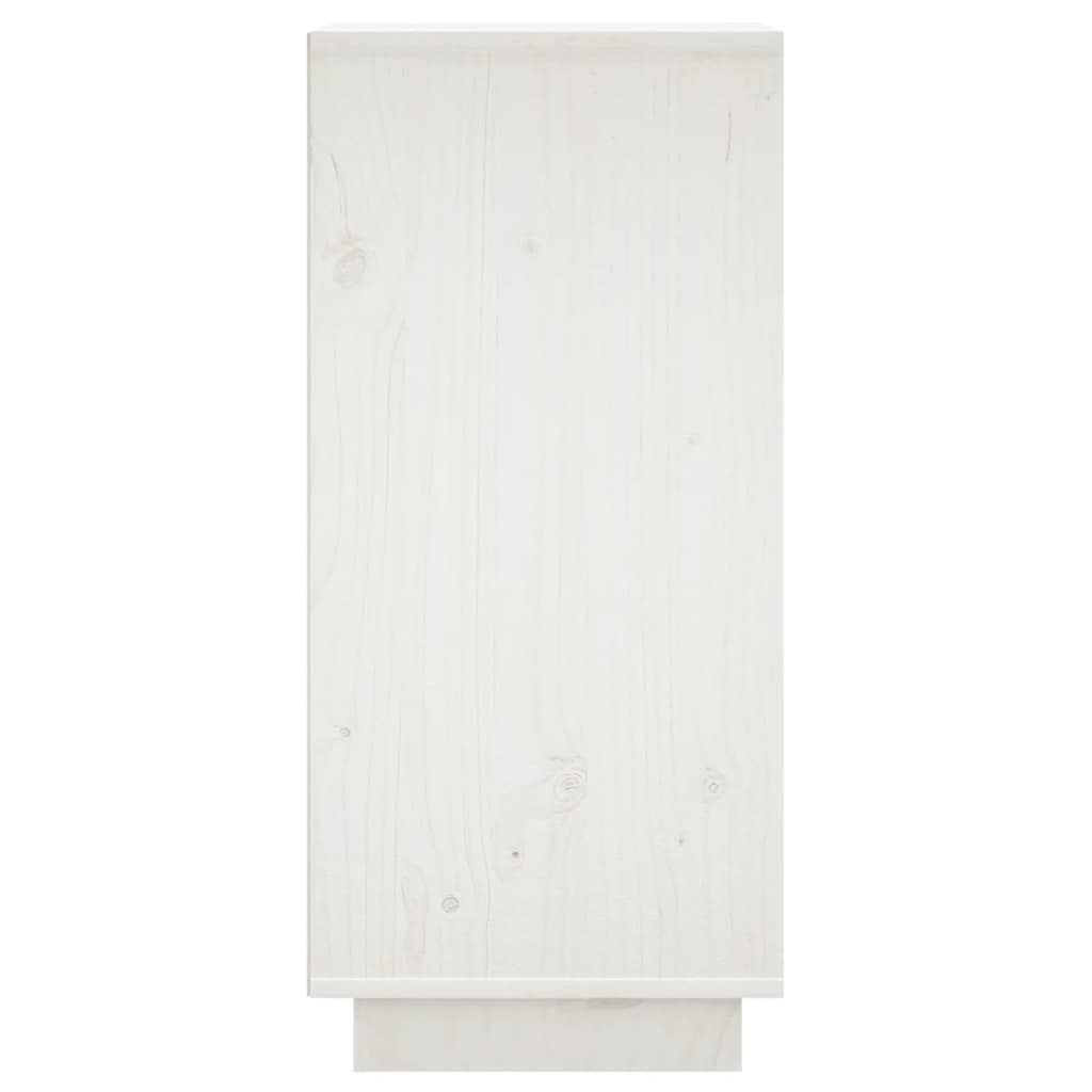 Dressoirs 31,5X34X75 Cm Massief Grenenhout 2 Wit