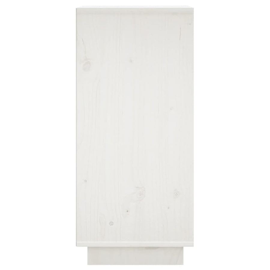 Dressoirs 31,5X34X75 Cm Massief Grenenhout 2 Wit