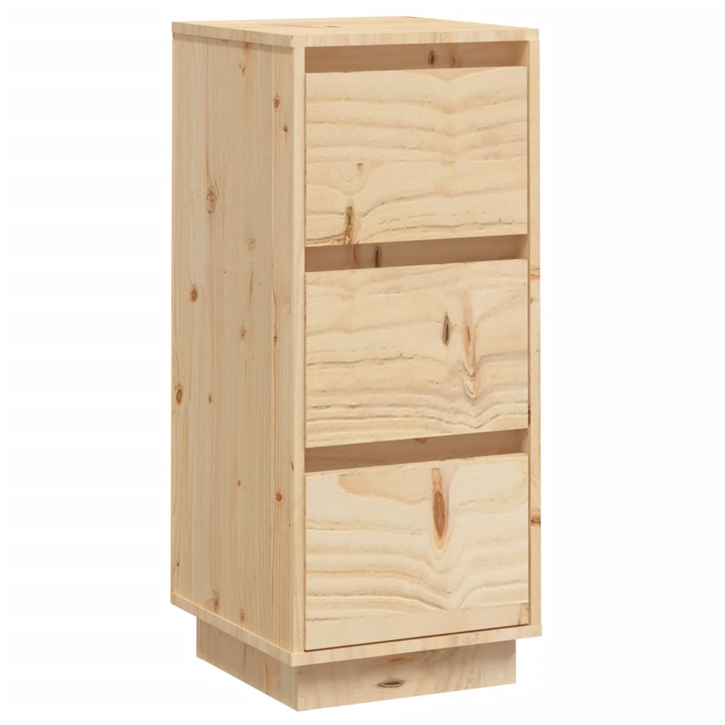 Dressoir 32X34X75 Cm Massief Grenenhout 1 Naturel