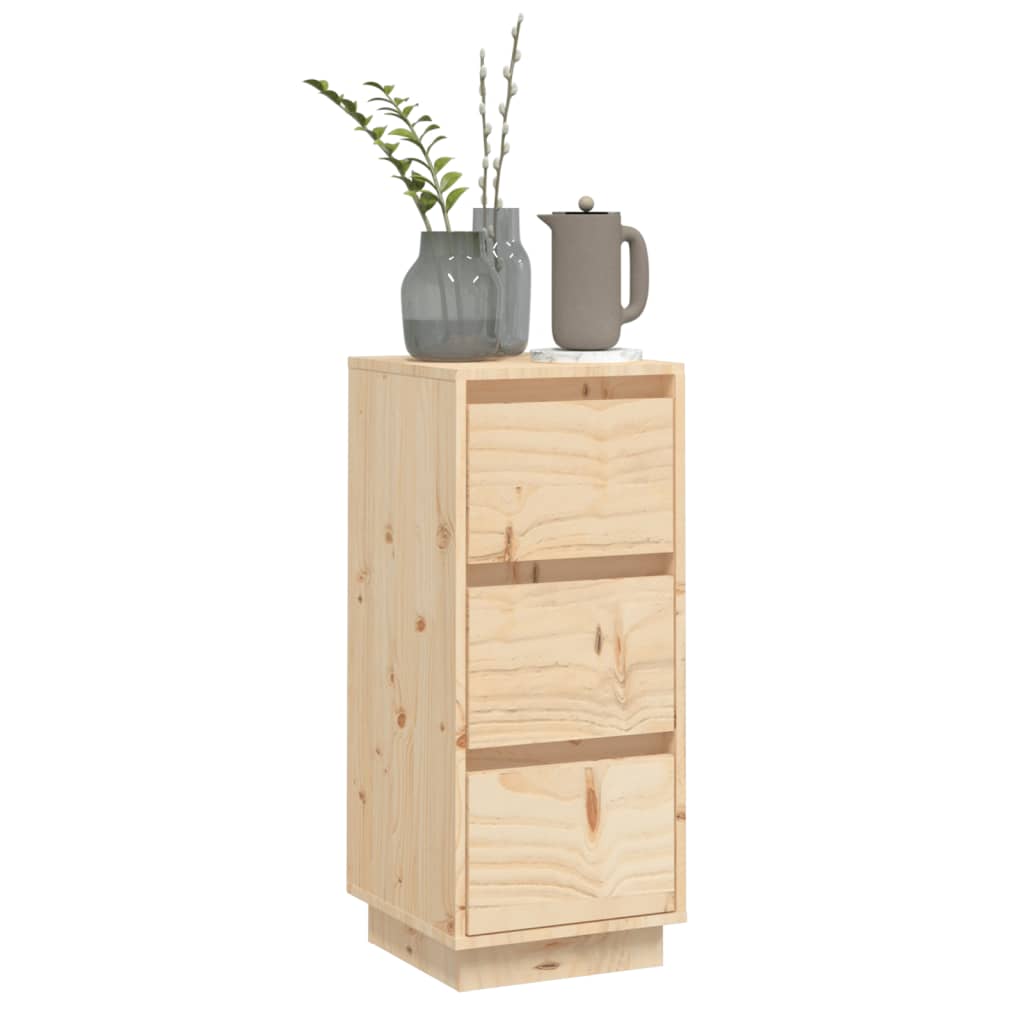Dressoir 32X34X75 Cm Massief Grenenhout 1 Naturel