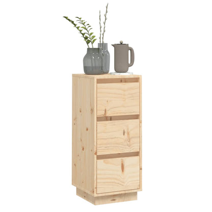 Dressoir 32X34X75 Cm Massief Grenenhout 1 Naturel