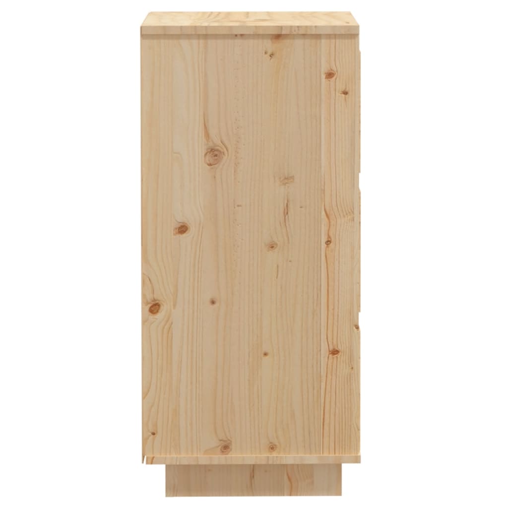 Dressoir 32X34X75 Cm Massief Grenenhout 1 Naturel