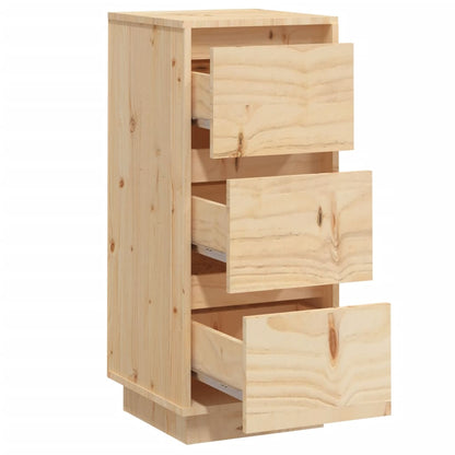 Dressoir 32X34X75 Cm Massief Grenenhout 1 Naturel