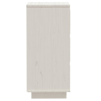 Dressoir 32x34x75 cm massief grenenhout wit 1 Wit