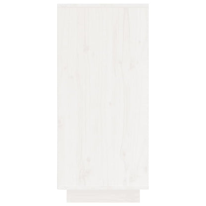 Dressoir 60X34X75 Cm Massief Grenenhout Wit