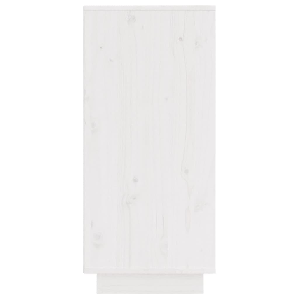 Dressoir 3,5X34X75 Cm Massief Grenenhout 1 Wit