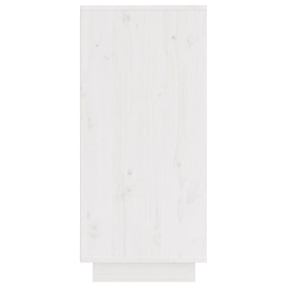 Dressoir 3,5X34X75 Cm Massief Grenenhout 1 Wit