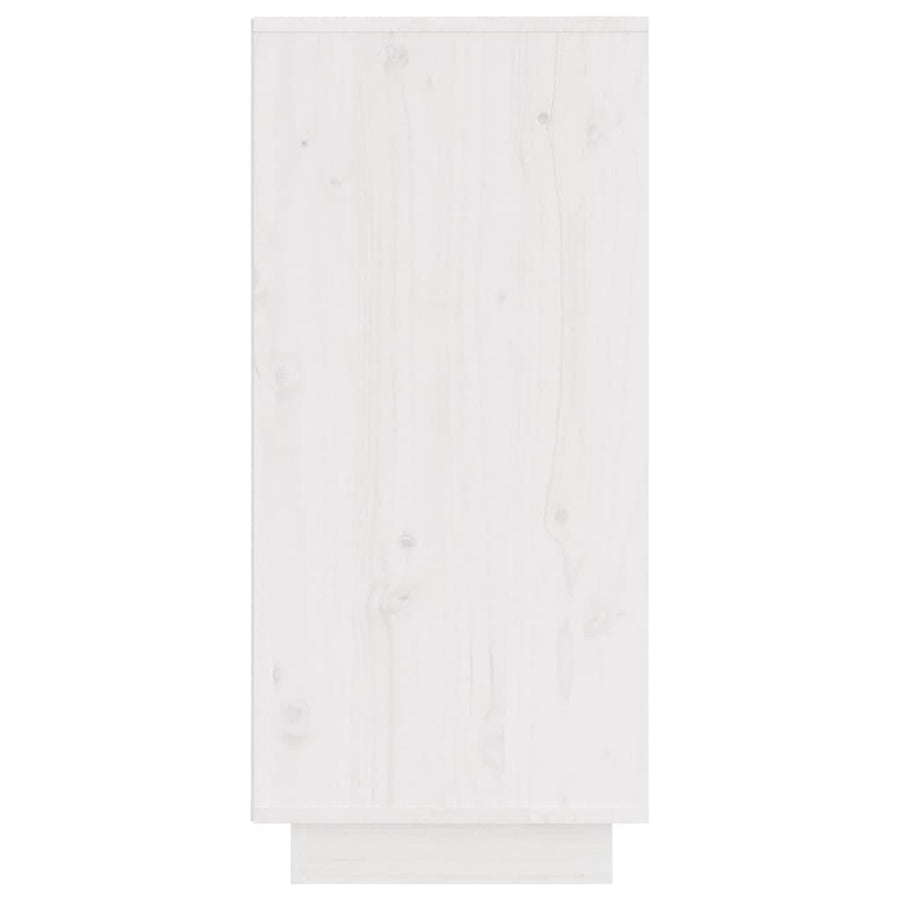 Dressoir 3,5X34X75 Cm Massief Grenenhout 1 Wit