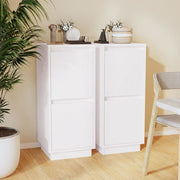 Dressoir 31,5x34x75 cm massief grenenhout wit