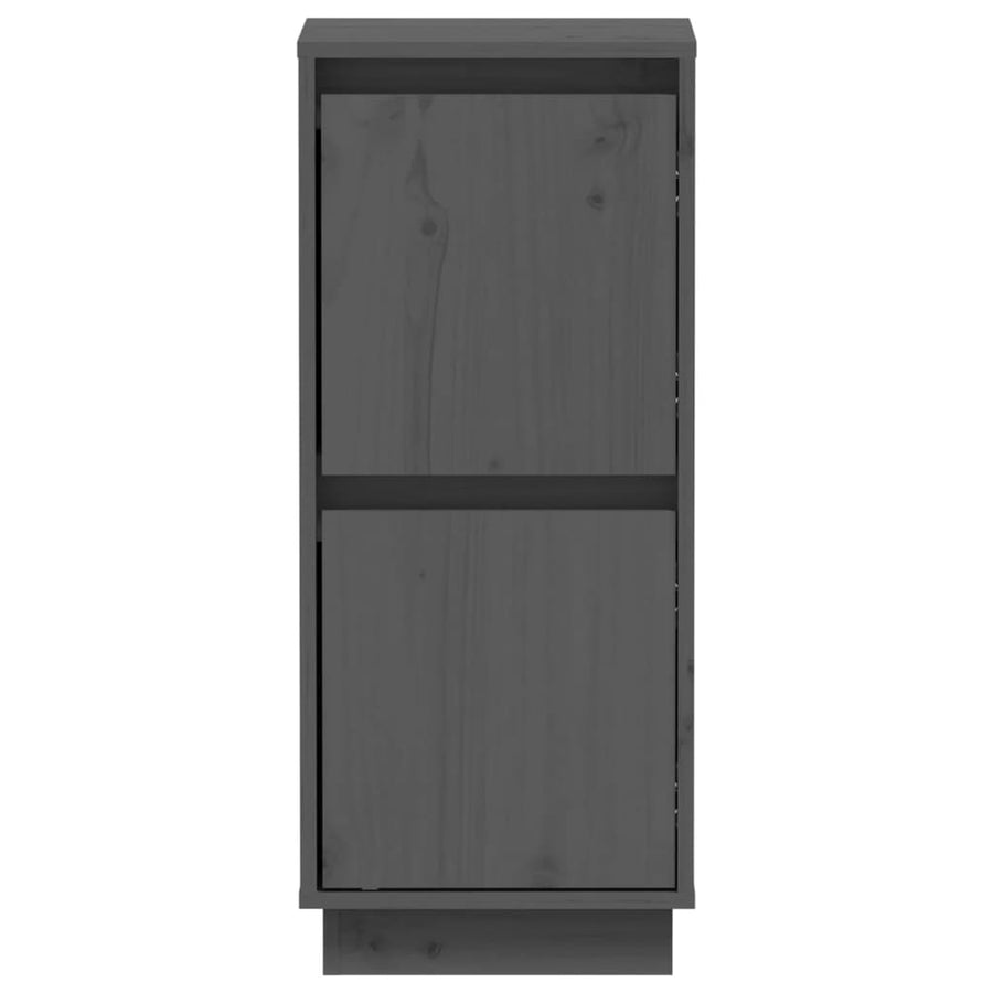 Dressoirs 31,5X34X75 Cm Massief Grenenhout 2 Grijs